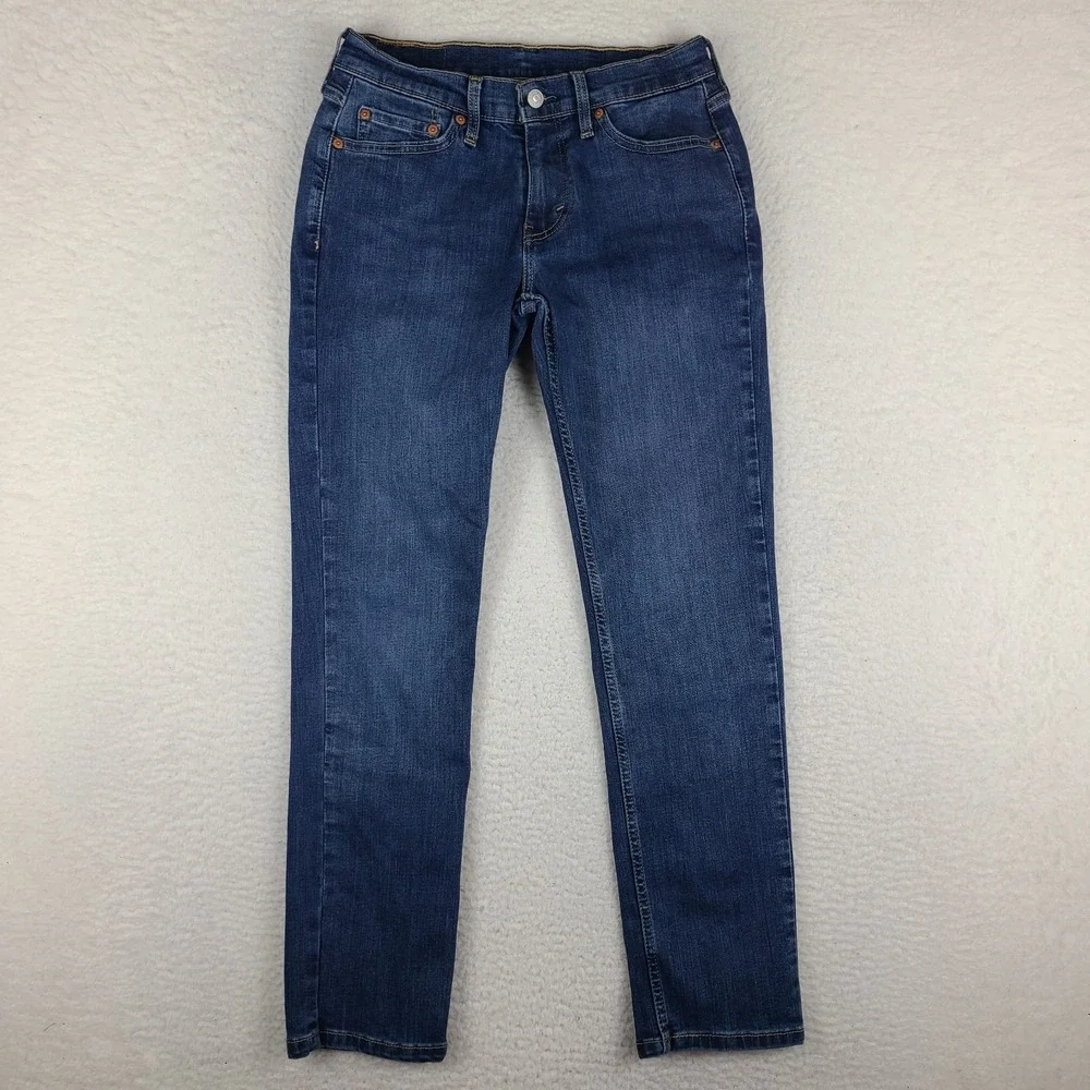 Levi's 511 Jeans Mens 29x30 Blue Slim Fit Waterless Dark Wash‎ Denim